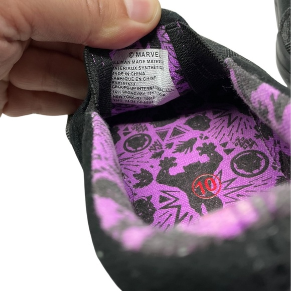 Ground Up Marvel Black Panther Slip On Sneaker - Picture 10 of 12